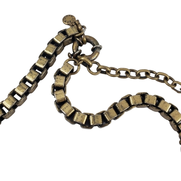 J. Crew Statement Necklace Green Blue Lime A0293 - Picture 4 of 9